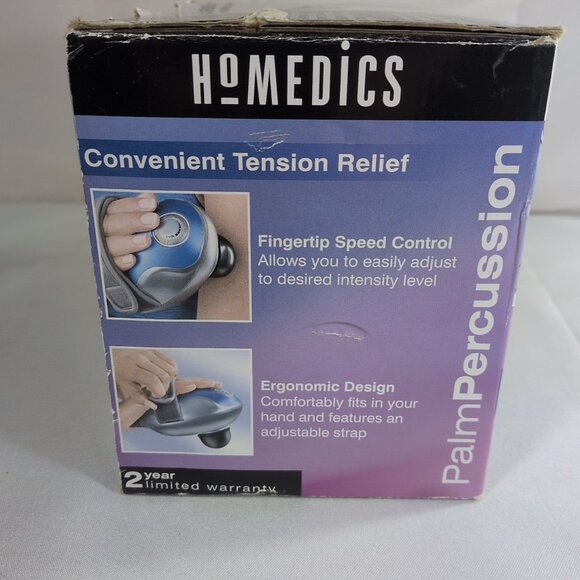 HoMedics MT-PA Palm Percussion Personal Body Heat Massager 3 Head Attachments - Picture 14 of 16